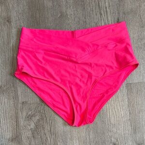 Aerie Women's Crossover High-Waisted Full Coverage Bikini Bottom